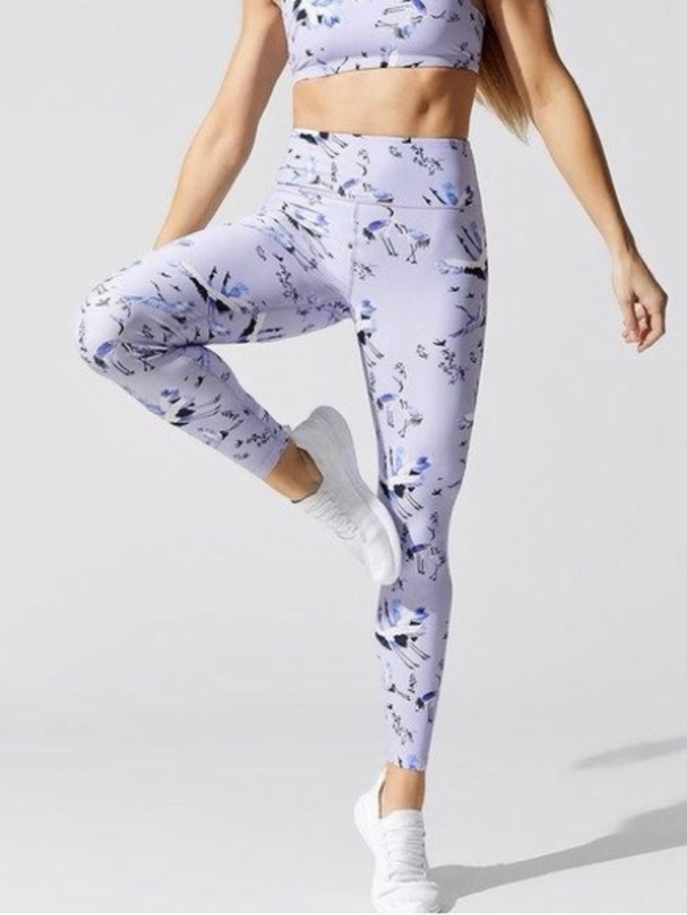 Carbon 38 Crane Print High Rise Leggings